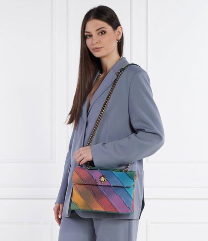 Kurt Geiger London Kensington Rainbow Denim Crossbody Bag in Kuwait