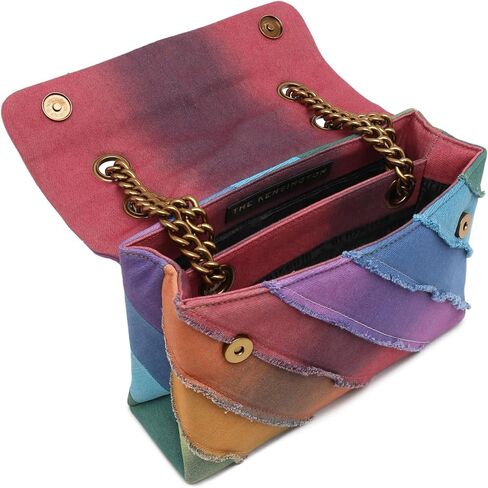 Kurt Geiger London Kensington Rainbow Denim Crossbody Bag in Kuwait