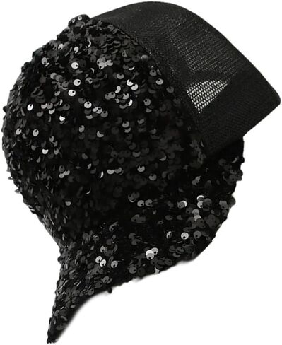 Outdoor Baseball Caps Full Sequins Visors Hat for Driving Cycling Adult Adjust Head Size Cycling Hiking Mesh Visors Hat in Saudi Arabia