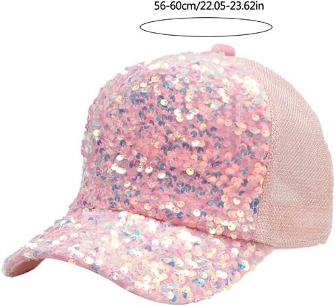 Outdoor Baseball Caps Full Sequins Visors Hat for Driving Cycling Adult Adjust Head Size Cycling Hiking Mesh Visors Hat in Saudi Arabia