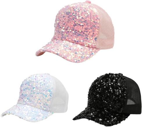 Outdoor Baseball Caps Full Sequins Visors Hat for Driving Cycling Adult Adjust Head Size Cycling Hiking Mesh Visors Hat in Saudi Arabia