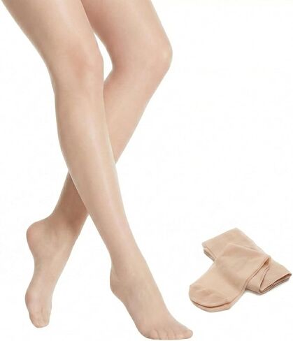 UV Protection Sheer Pantyhose - Skin-Perfecting Nude Tights for Women - Ultra-Thin Sun Protection Stockings - Anti-Snag Reinforced Toe - Lightweight Breathable Fair Skin Flawless Sheer Tights in Saudi Arabia