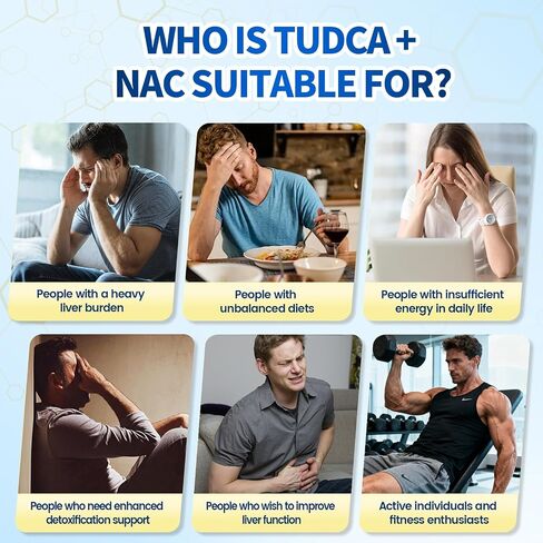 كبسولات مجمعة للمكملات الغذائية فيفونو تودكا 2000 ملغ + NAC 1200 ملغ، ملح TUDCA القوي + N أسيتيل سيستين، مكملات مضادة للأكسدة لتنظيف الكبد والرئة والمرارة والهضم - 180 كبسولة in Kuwait