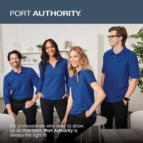 قميص بولو بجيب بيكيه مميز للجنسين من Port Authority in Kuwait
