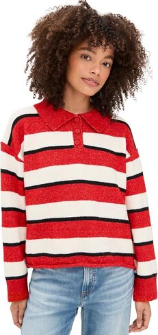 Little Lies Women's Sports Day Stripe Polo in Saudi Arabia