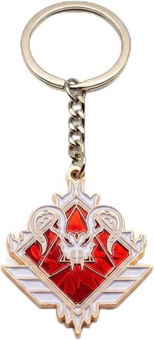 APEX Legends Predator Rank Metal Keychain, Skull Crest Enamel Pendant, FPS Battle Royale Collectible, Zinc Alloy Gamer Gift for APEX Legends Fans in Saudi Arabia