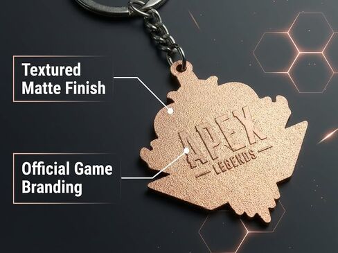 APEX Legends Predator Rank Metal Keychain, Skull Crest Enamel Pendant, FPS Battle Royale Collectible, Zinc Alloy Gamer Gift for APEX Legends Fans in Saudi Arabia