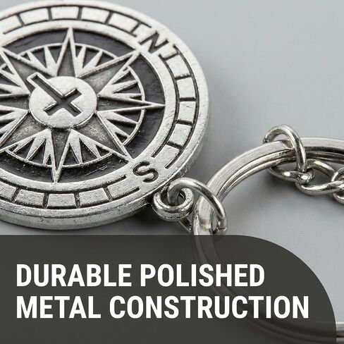 Fun Express Religious Father’s Day Compass Charm Keychains with Card, 12 Pieces in Kuwait