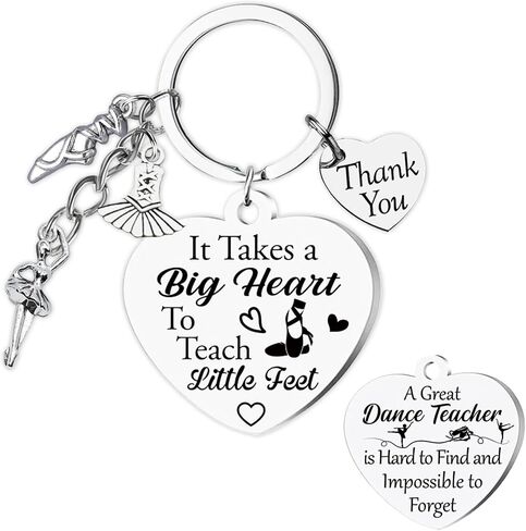 Dance Teacher Gifts Keychain, Ballet Instructor Appreciation Present, Thank You Teacher Gift Keyring for Dance Team in Kuwait