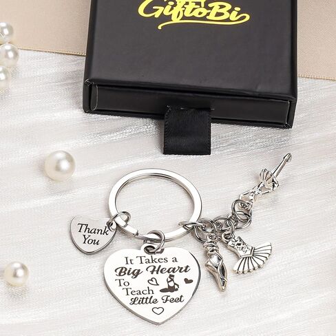Dance Teacher Gifts Keychain, Ballet Instructor Appreciation Present, Thank You Teacher Gift Keyring for Dance Team in Kuwait