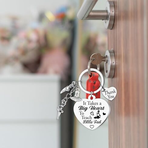 Dance Teacher Gifts Keychain, Ballet Instructor Appreciation Present, Thank You Teacher Gift Keyring for Dance Team in Kuwait