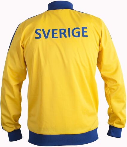 Sweden Sverige 1970's Retro National Swedese Football Jacket Tracksuit L Yellow in Kuwait
