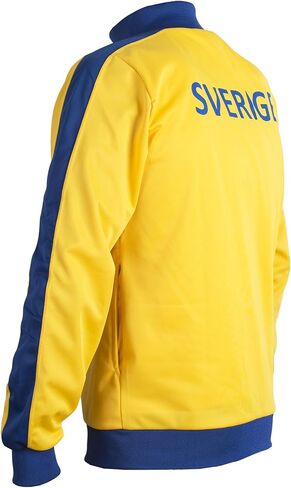 Sweden Sverige 1970's Retro National Swedese Football Jacket Tracksuit L Yellow in Kuwait