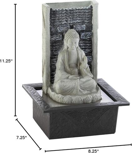 Buddha Cascading Tabletop Fountain 8.25x7.25x11.25 in Saudi Arabia