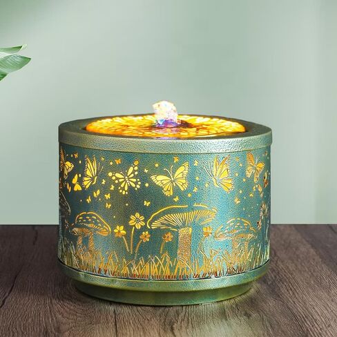 Tabletop Water Fountain Desktop Humidifiers Indoor Waterfall Fountain Home Decoration for Office, Living Room, or Bedroom in Saudi Arabia