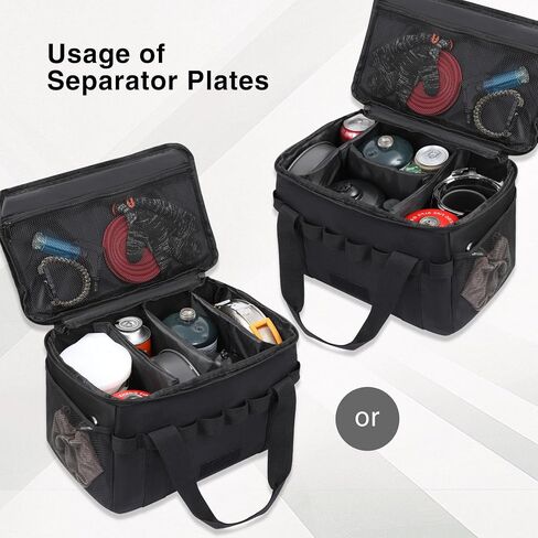 REDCAMP Camping Tote Organizer, 35L Tactical Duffel Bag, Waterproof Camping Storage Organizer with 3 Adjustable Dividers for Outdoor Transport in Saudi Arabia