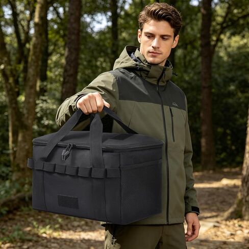 REDCAMP Camping Tote Organizer, 35L Tactical Duffel Bag, Waterproof Camping Storage Organizer with 3 Adjustable Dividers for Outdoor Transport in Saudi Arabia