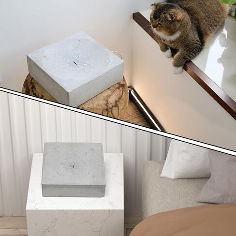 Zen Droplet Tabletop Fountain – Modern Cement Indoor Water Feature, Freestanding Rock Basin 10x10x3.8in, Natural Stone Desk Decor for Meditation, Relaxation, Feng Shui, Home or Office in Saudi Arabia