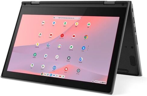 Lenovo Chromebook 300e 2-in-1 Convertible Laptop in Black AMD Processor up to 2.4Ghz 32GB eMMC 4GB DDR4 11.6in IPS Touchscreen BT Dual Webcam HDMI (Renewed) in Saudi Arabia