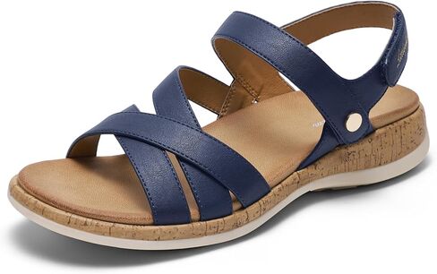 Littleplum Orthopedic Sandals for Women Arch Support - Comfortable Flat Sandals, Dressy Orthotic Summer Shoes for Walking Work Beach with Adjustable Strap in Saudi Arabia