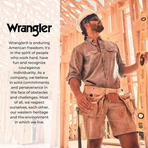 شورت Wrangler Carpenter للرجال كبير وطويل، شورت عمل متين ثقيل الوزن مع جيوب متعددة الاستخدامات، شورت كارجو رجالي in Kuwait