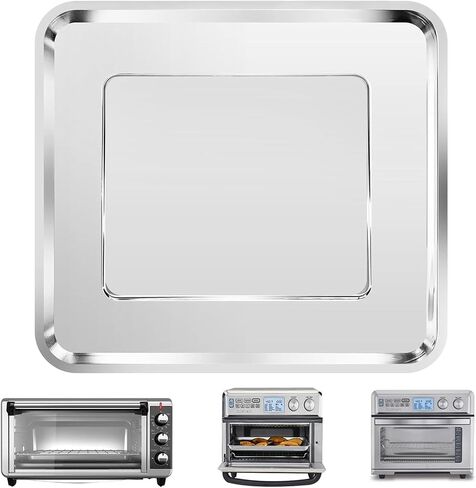 GXF Air Fryer Tray Replacement for Cuisinart TOA-95 Toaster Air Fryer Convection Oven, 14.5 * 11.6'' Non-stick Mesh Air Fryer Stainless Steel Basket Wire Rack Accessories Parts, Dishwasher Safe in Saudi Arabia