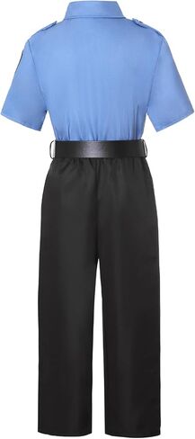 KIDIN Police Costume for Kids Cop Dress Up Outfit for Girls Policeman Uniform for Toddler’s Career Day Cosplay Birthday Gifts in Saudi Arabia