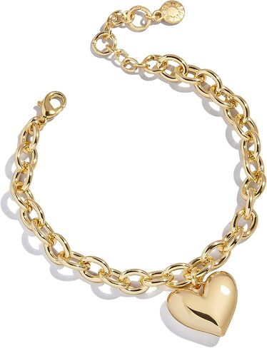 BaubleBar Millie Bubble Heart Bracelet - Beautiful, Trendy Bracelet for Women, Fashion Jewelry, Chain-Link Style, Bubble Heart, Perfect for Gifting in Kuwait
