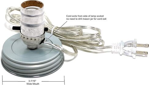 Darice Canning Jar Lamp Adapter-Zinc Ring in Kuwait