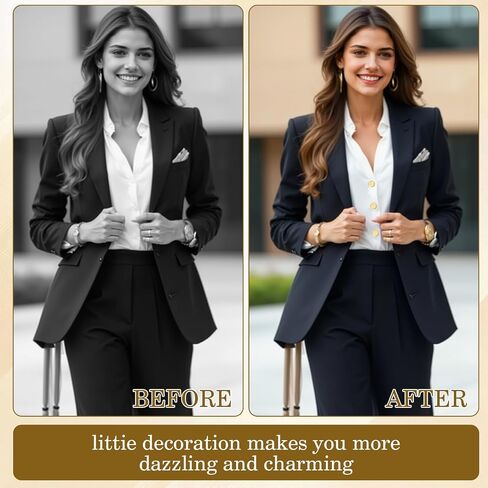 SmallCat 8 Pcs Gold Button Covers, Gold Clip-On Botones Cufflinks Kit Elegant Cover for Women Blouses, Men’s Dress Shirts Formal Jeans Buttons Blank Cuff Links for Wedding or Office Wear in Kuwait