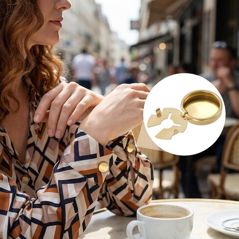 SmallCat 8 Pcs Gold Button Covers, Gold Clip-On Botones Cufflinks Kit Elegant Cover for Women Blouses, Men’s Dress Shirts Formal Jeans Buttons Blank Cuff Links for Wedding or Office Wear in Kuwait