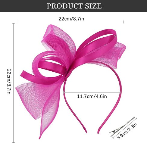 Fascinators Hats for Women Fascinator Headband Tea Party Hat Derby Hats for Cocktail, Wedding, Fancy Dress Party in Kuwait