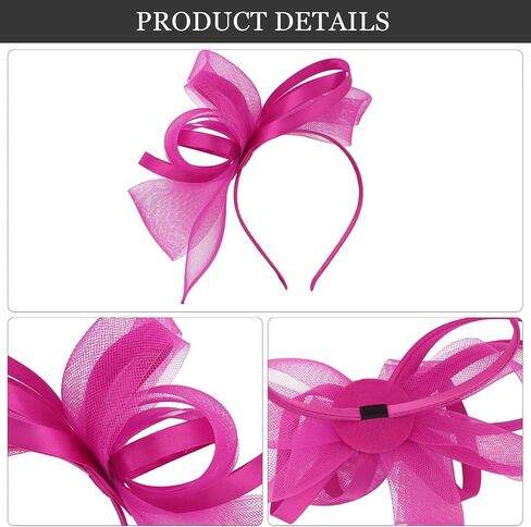 Fascinators Hats for Women Fascinator Headband Tea Party Hat Derby Hats for Cocktail, Wedding, Fancy Dress Party in Kuwait