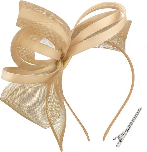 Fascinators Hats for Women Fascinator Headband Tea Party Hat Derby Hats for Cocktail, Wedding, Fancy Dress Party in Kuwait