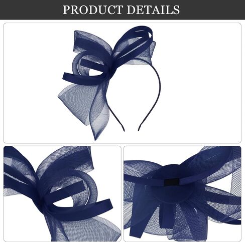 Fascinators Hats for Women Fascinator Headband Tea Party Hat Derby Hats for Cocktail, Wedding, Fancy Dress Party in Kuwait
