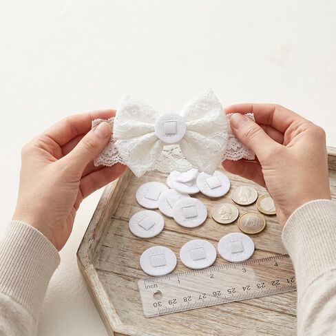 SynHHergyx Hair Band Pad, 20 Pcs 1.4 Inch Felt Headband Pad Headband Fascinator Base Making Kit for Tea Party Weddings Decorations Handmade DIY (White) in Kuwait