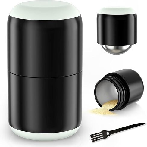 DEPAD Pill Crusher Stainless Steel, Pill Crusher Fine Powder, Pill Crushers for Elderly and Pets, Pill Grinder Fine Powder with Brush, Twist-to-Grind in Kuwait