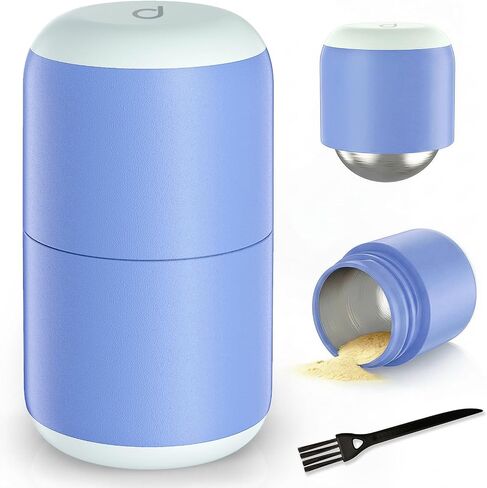 DEPAD Pill Crusher Stainless Steel, Pill Crusher Fine Powder, Pill Crushers for Elderly and Pets, Pill Grinder Fine Powder with Brush, Twist-to-Grind in Kuwait
