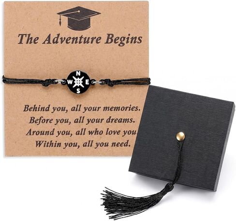 Unique Graduation Gifts 2026 for Her Him - Adjustable Link Bracelet with Grad Cap Box, Class of 2026 Jewelry, Personalized Senior Keepsake for College High School Middle School Grads, Unisex in Saudi Arabia