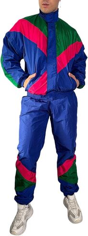 Mens Retro Tracksuit Set M-XL, 80s and 90s Outfit for Men in Saudi Arabia