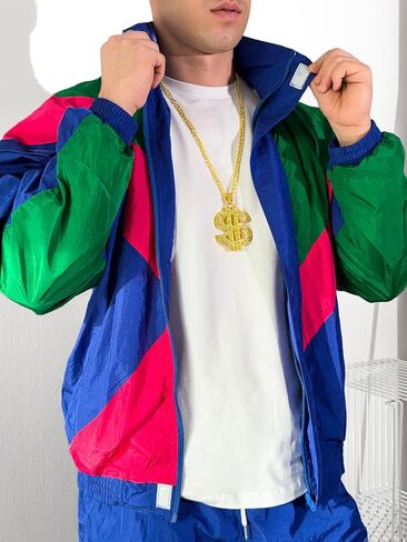 Mens Retro Tracksuit Set M-XL, 80s and 90s Outfit for Men in Saudi Arabia