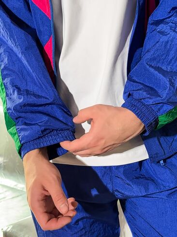 Mens Retro Tracksuit Set M-XL, 80s and 90s Outfit for Men in Saudi Arabia