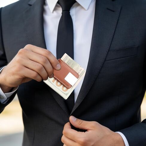 Men's Magnetic Money Clip Wallet Credit Card Holder Pocket Cash Wallet for Men in Saudi Arabia