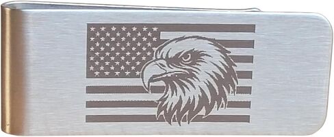 Stainless Steel Money Clip Wallet (Bass Fish Fisher) in Kuwait