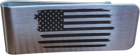 Stainless Steel Money Clip Wallet (Bass Fish Fisher) in Kuwait