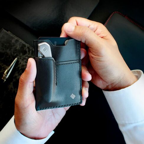 OCASO - Leather Pocket Knife Wallet with Money Clip, holds small pocket knife 85WAL in Saudi Arabia