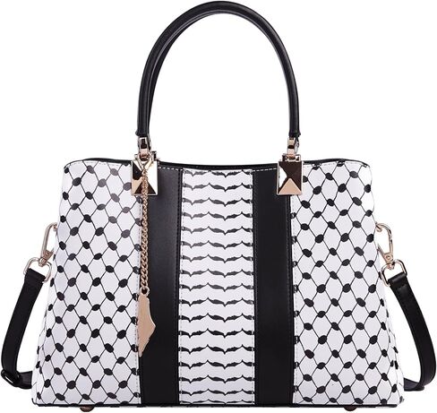 Threads of Heritage Handbag Collection - Genuine split Cowhide Leather - INSPIRED BY THE KEFFIYEH | Modern Heritage in Saudi Arabia