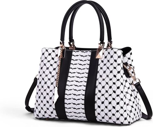 Threads of Heritage Handbag Collection - Genuine split Cowhide Leather - INSPIRED BY THE KEFFIYEH | Modern Heritage in Saudi Arabia