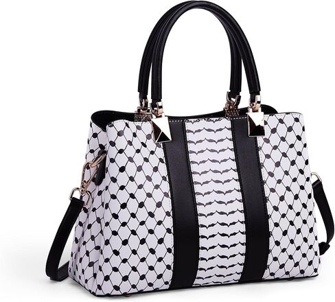 Threads of Heritage Handbag Collection - Genuine split Cowhide Leather - INSPIRED BY THE KEFFIYEH | Modern Heritage in Saudi Arabia