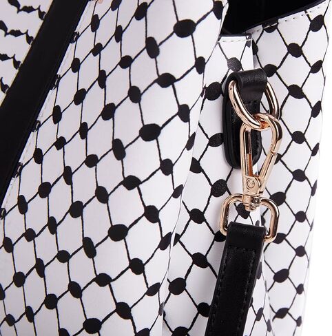 Threads of Heritage Handbag Collection - Genuine split Cowhide Leather - INSPIRED BY THE KEFFIYEH | Modern Heritage in Saudi Arabia